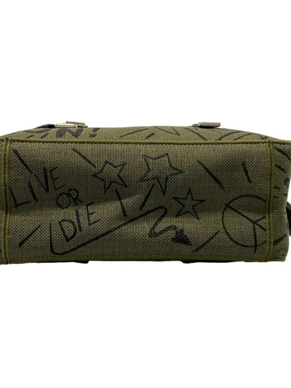 DIOR/ChristianDior Diorcamp - Khaki Black Jacquard Shoulder Bag - Picture 5 of 15